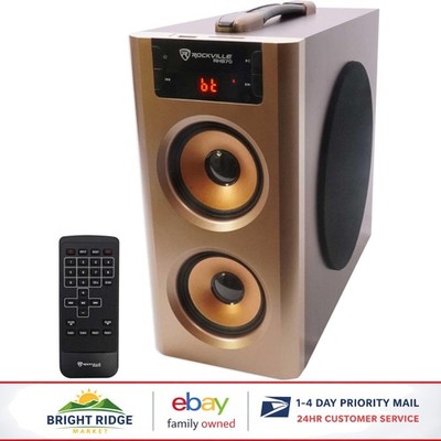 2.1 Channel Home Theater Speaker System with 4-Inch Subwoofer and Remote Control