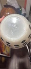 2 Vintage Mid Century Fire King Milk Glass Black Polka Dot 7 3/4" & 9 1/2" Bowls
