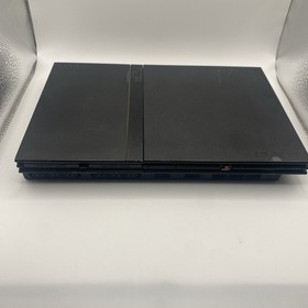 Sony PlayStation 2 Slim Black Console SCPH-77001 WORKING AND TESTED WITH CORDS