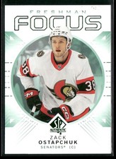 2024-25 Sp Authentic - Freshman Focus Zack Ostapchuk #FF-10 (RC) Green