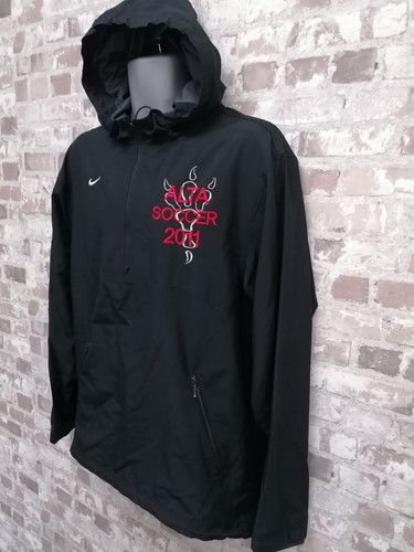 Nike Jacke Herren klein schwarz Alta Fußball 2011 halber Reißverschluss und Taschen - Bild 3 von 13