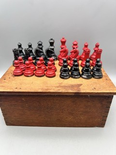 Piezas de ajedrez vintage Metal King 5 cm de alto