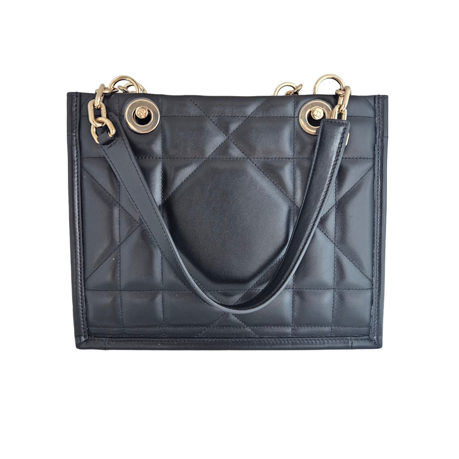 Christian Dior Black Archicannage Essential Shoulder Tote Bag