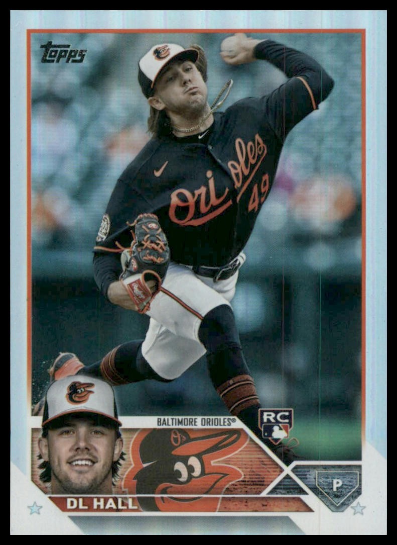 2023 Topps #547 DL Hall Rainbow Foil