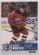 2020 Upper Deck National Hockey Card Day America Rookie Moments Jack Hughes 10wl. rookie card picture