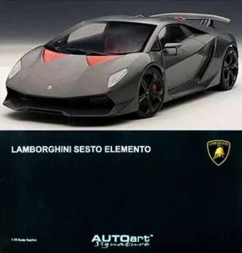 1/18 AUTOart Lamborghini Sesto Element Carbon Gray w/ Box From Japan 74671