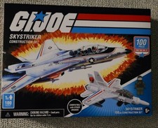 GI Joe Construction Set Skystriker W/ Pilot Ace Forever Clever Retro 100 Pieces
