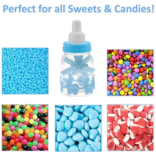 24Pcs Fillable Bottles Sweet Candy Box Baby Shower Baptism Party Favour Decor UK - Picture 23 of 35