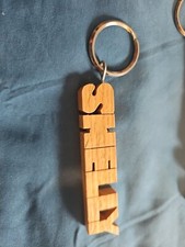 Vintage Wooden Keychain - Name Shelly Personalized, Carved, Gift For Her