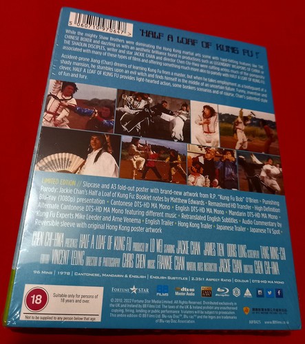 Half a Loaf of Kung Fu blu-ray / 88 Films Jackie Chan Reg B / NEW SEALED w/ slip - Picture 3 of 4