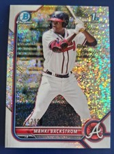 2022 Bowman Chrome 1st Bowman Mahki Backstrom Speckle BCP-121 205/299