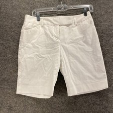Express Shorts Women 2 White High Rise Flat F...