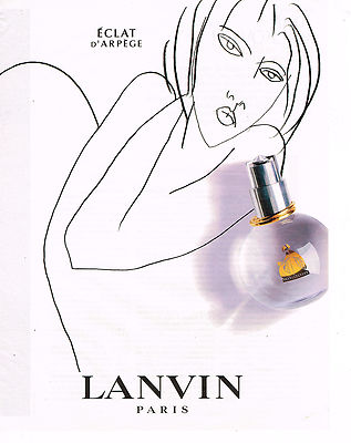 REKLAME WERBUNG 114 2003 LANVIN Parfum ECLAT D' ARPEGE
