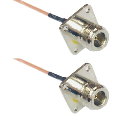 RG316 N FLANGE FEMALE to N FLANGE FEMALE RF Cable Rapid-SHIP LOT