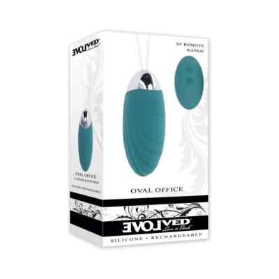 Evolved Oval Office Vibrating Silicone Rechargeable Remote Control Egg Vibe 
