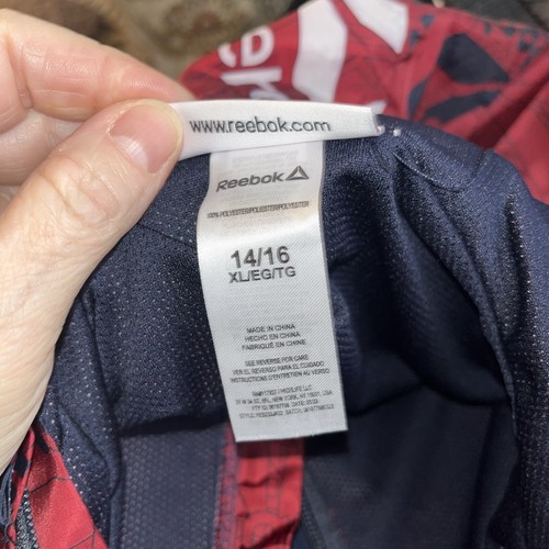 Reebok Windbreaker Jacket Navy Blue/Maroon Red Youth Extra Large(14/16) NWT - Picture 8 of 11