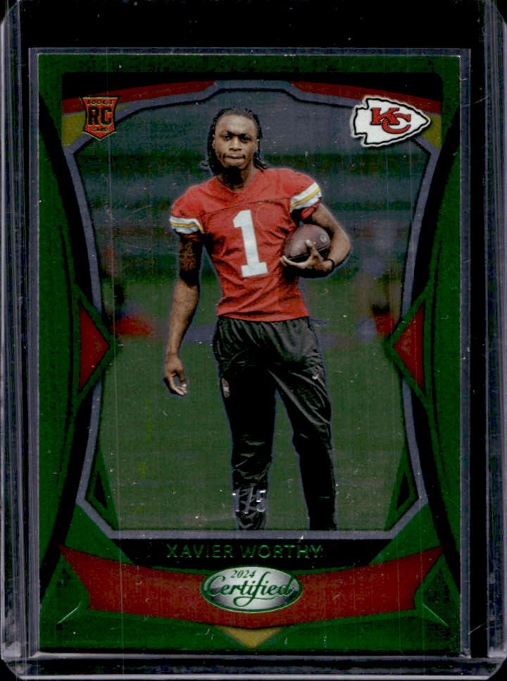2024 Certified Xavier Worthy Rookies Green Mirror FOTL RC #1/5 #120