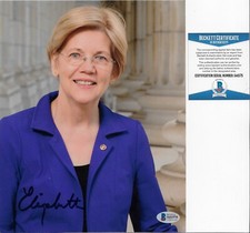 Elizabeth Warren Signed 8x10 Photo BAS COA Autograph Presidential Candidate Elizabeth Warren Signed 8x10 Photo BAS COA Autograph Presidential Candidate