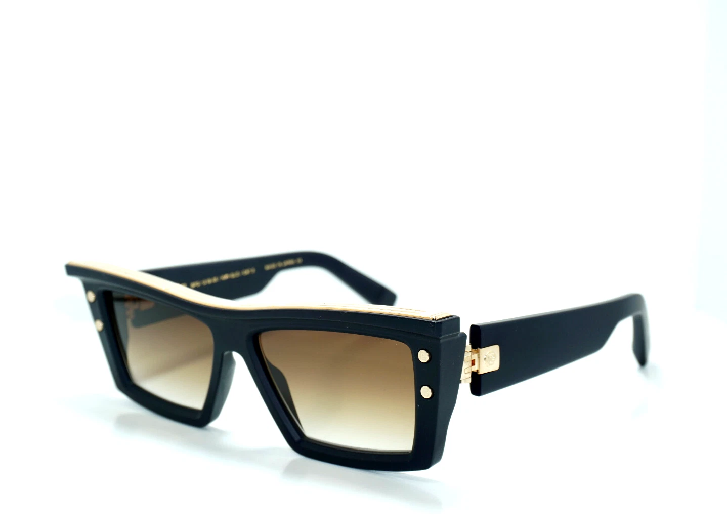 Balmain — NEW AUTHENTIC BALMAIN  B - VII BPS-131B-55  NVY-GLD  SUNGLASSES