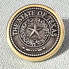 Texas State Seal Hat Pin / Tie Tack Free Shipping