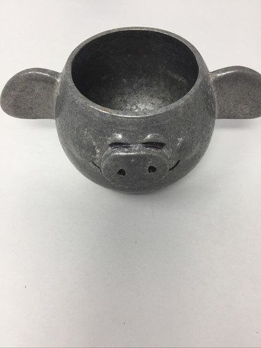 Vintage WILTON RWP PEWTER Metal Pig Candle Cup Made In Mount Joy PA USA - Picture 12 of 12