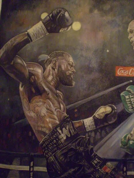 Commission a Boxing Tyson Fury Muhammad Ali oil Painting not photo