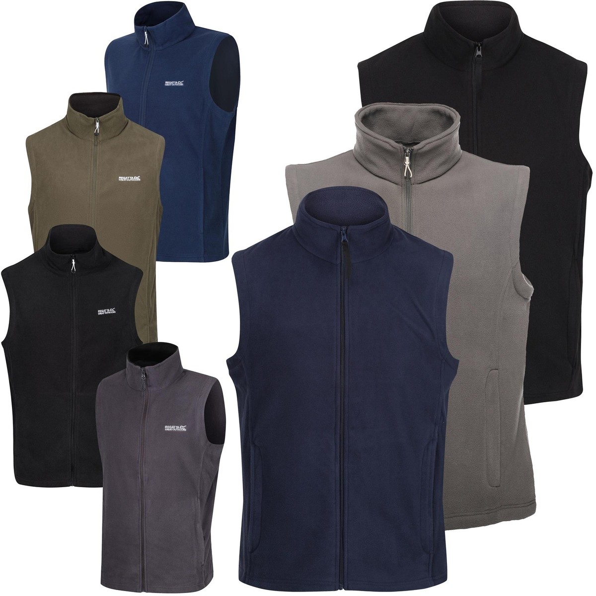 Regatta Mens Fleece Gilet Lightweight Outdoor Full Zip Pocket