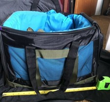 Pet Car Seat Dog Cat-Zip Top  Side- Handles Storage Pocket Secure W Seat Belt