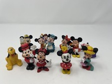 Vintage Disney PVC Figures Cake Toppers Mickey, Minnie Mouse  Pluto Lot 10pcs