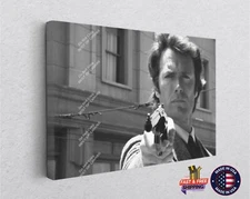 Clint Eastwood Dirty Harry Movie Western Large Poster Canvas Print Art