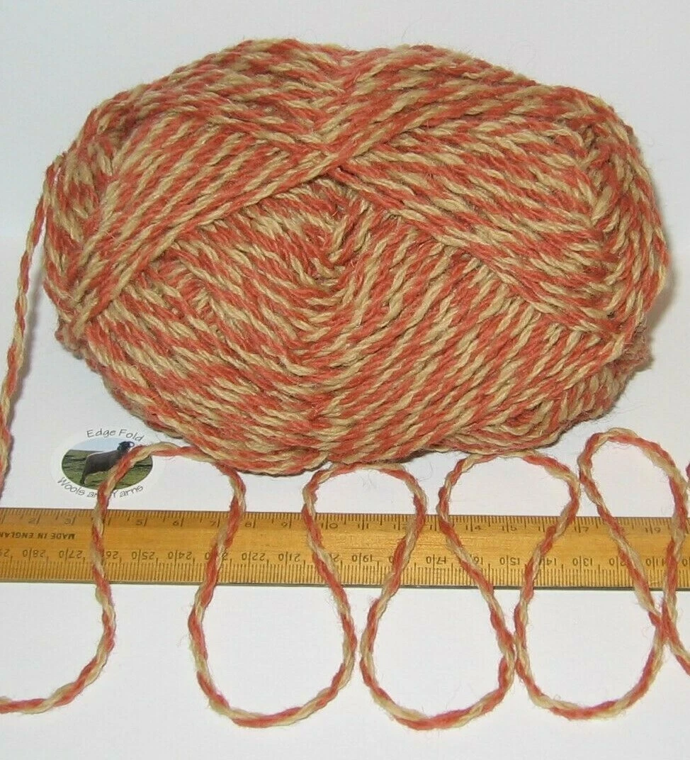 Orange aran deals wool