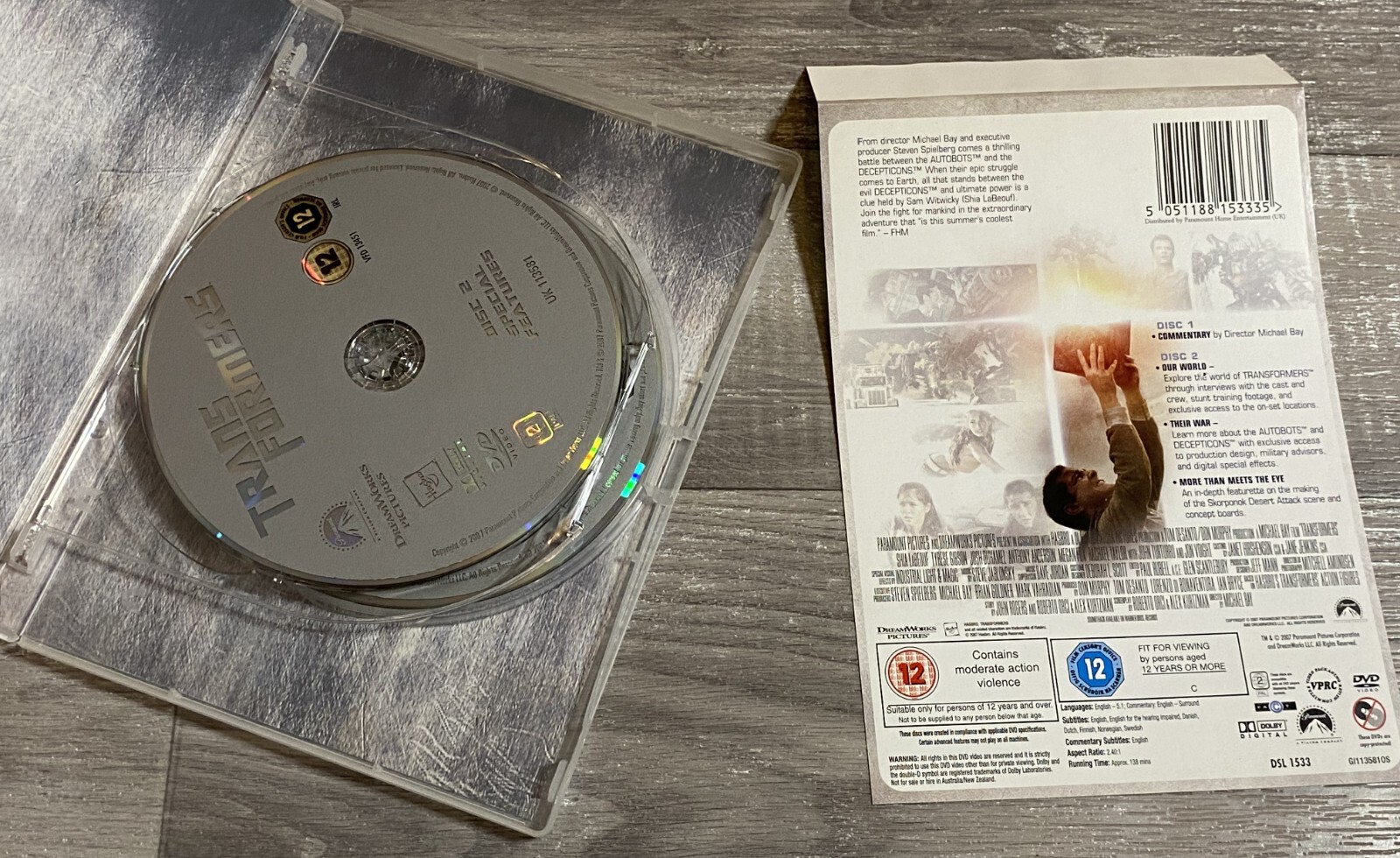 Transformers 2 Disc Special Edition DVD 2007 5051188153335 eBay