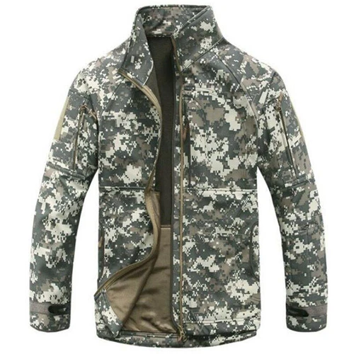 Herren Taktische Jacke Outdoor Softshell Wasserdicht Winddicht Warm Winddicht Mantel - Bild 12 von 23