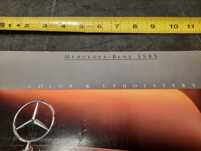 1985 Mercedes Benz Factory Color Paint Brochure Guide 300TD 500SEC