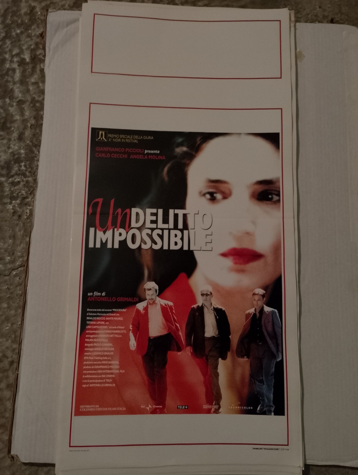 Locandina originale film Un delitto impossibile (2000) - Regia di Antonello Grimaldi