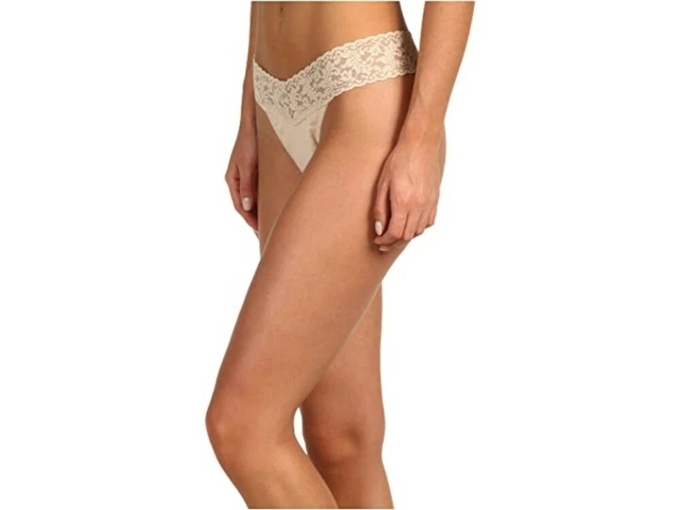 Hanky Panky 261535 Mujeres Supima Algodón Tiro Tanga Encaje Ropa Interior Talla Única Foto 2 de 3