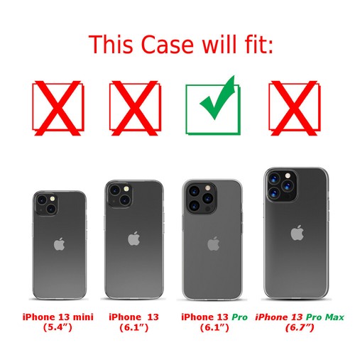 Slim Gel Case for iPhone 13 Pro, w/ Tempered Glass - Softball Seven - Picture 2 of 4
