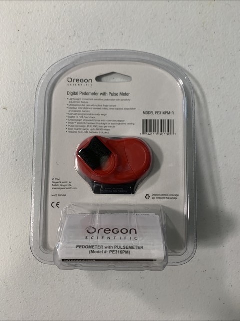 Oregon Scientific Digital Pedometer With Pulse Meter (model Pe316pm ...