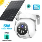 ICSEE Solar Battery Powered WiFi Outdoor Pan/Tilt Home Security Camera System US