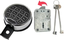 Ambition Safe Lock Replacement Electronic Lock Left Hand Swing Bolt & 2 Keys