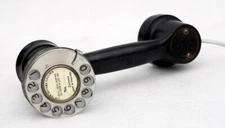 VINTAGE S B & CO. LTD MILITARY FIELD LINEMAN ROTARY DIAL CORDED HANDSET