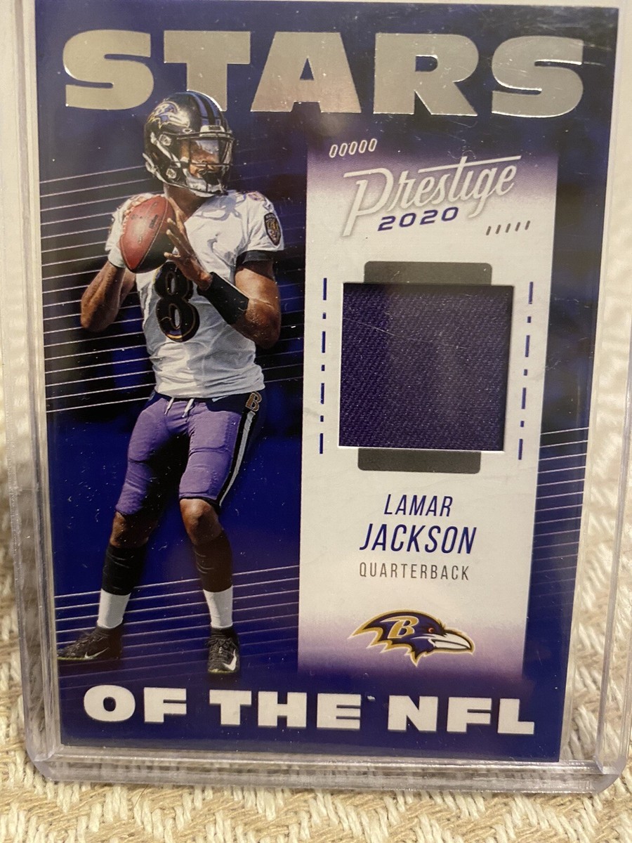 Lamar Jackson 2020 PANINI PRESTIGE STARS OF THE NFL PW JERSEY #SN-LJ  RAVENS🔥🔥