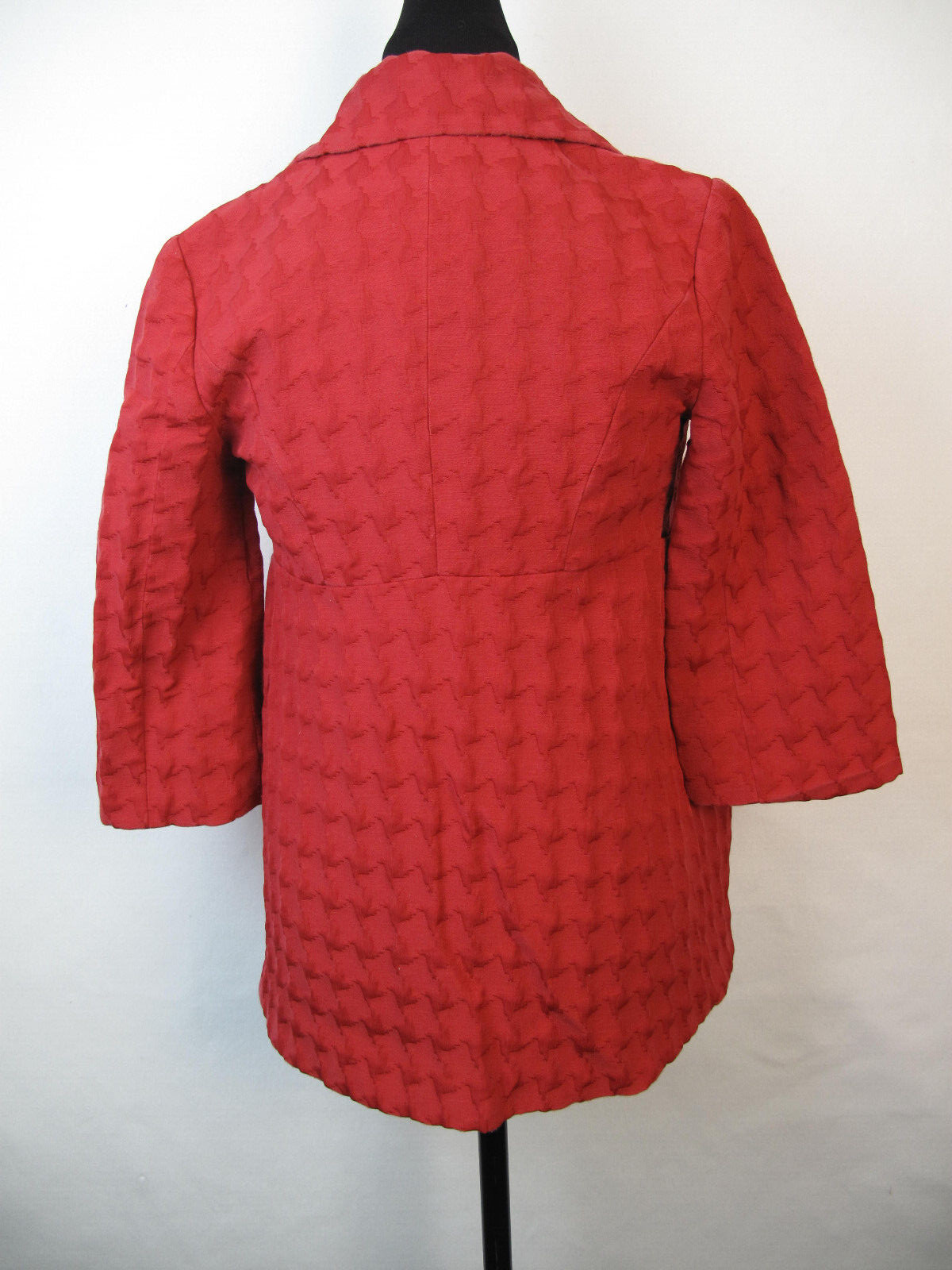 Mac And Jac Double Breasted Jacket Red Herringbon… - image 6