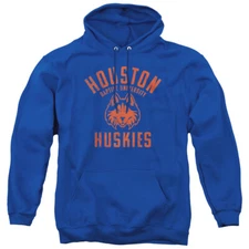 HCU Adult Pullover Hoodie Distressed Logo, Royal Blue, S-3XL