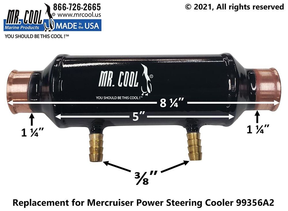 99356A2 Mercruiser Power Steering Cooler eBay