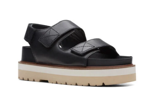 Sandali nuovi con scatola Clarks donna ORIANNA SEA in pelle nera