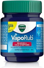 3 X Vicks Vaporub Vaporize Blocked Nose Cough Cold Nasal Congestion Headache 50g