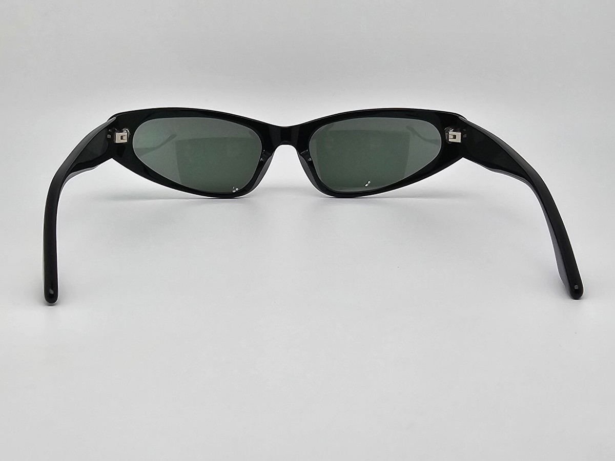 Ray-Ban B&L W1924 YOAO Black Frame G-15 Green Glass Lens Cat Eye Sunglasses 55mm Ray-Ban RB2204 L (54 - 20) with Green lenses and Black frame  main image 2