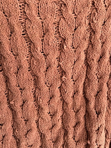 Miracle USA Burnt orange knit sweater top 3/4 sleeves M/L shirt - Picture 9 of 16