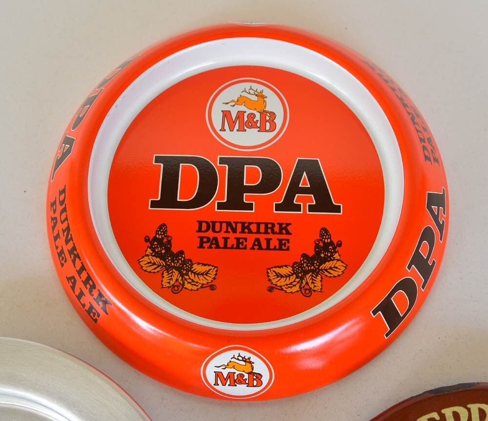 Vintage Pub Style Beer Advertising Ashtrays x3 Stella Artois Seppelts